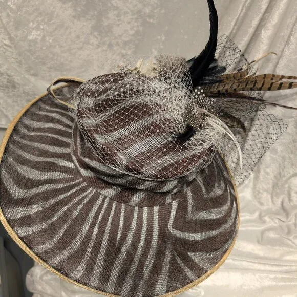Brown & Gray Derby-Style Hat - Picture 6 of 6